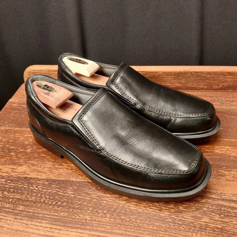 SAS DIPLOMAT Black Slip On Loafers Tripad Comfort Shoes 11.5 M Made in USA
